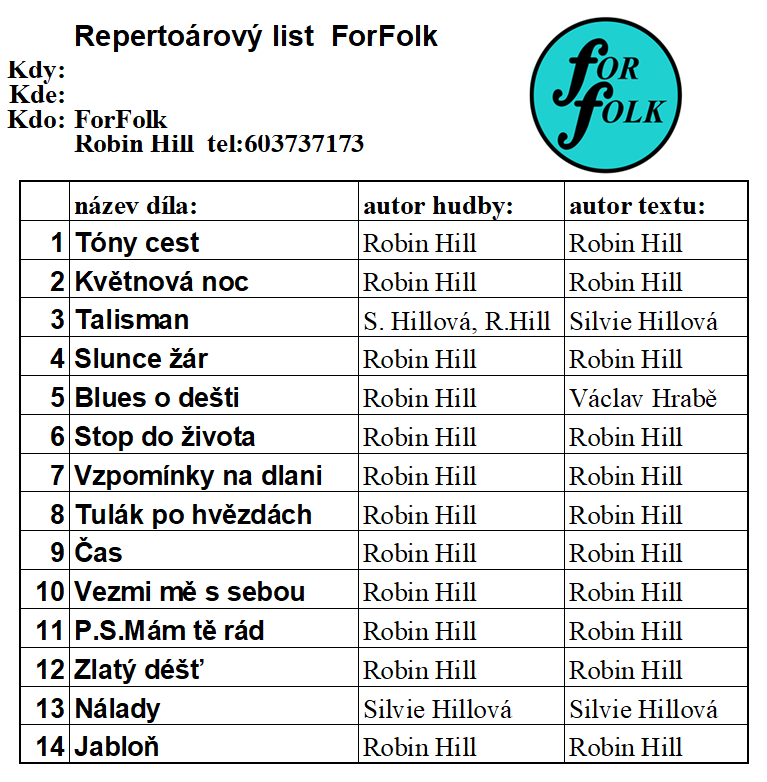 Repertoir 2026 UNI